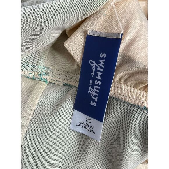 Swimsuits For All Teal Green  One‎ Piece Swimsuit Womens 20 - Picture 7 of 9